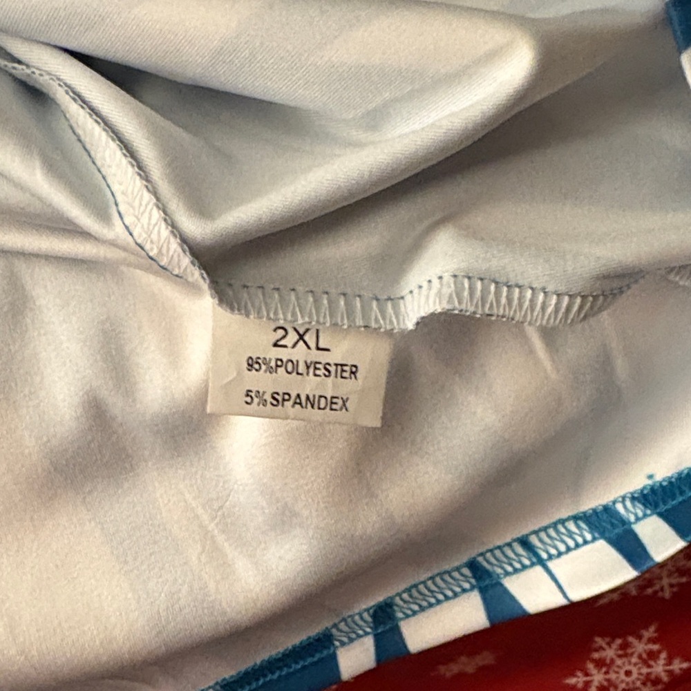 NWOT-Teal and White Women's Dress - Picture 4 of 4